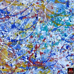 Brandon Charles Confetti abstract painting.