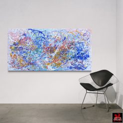 Brandon Charles Confetti abstract painting.