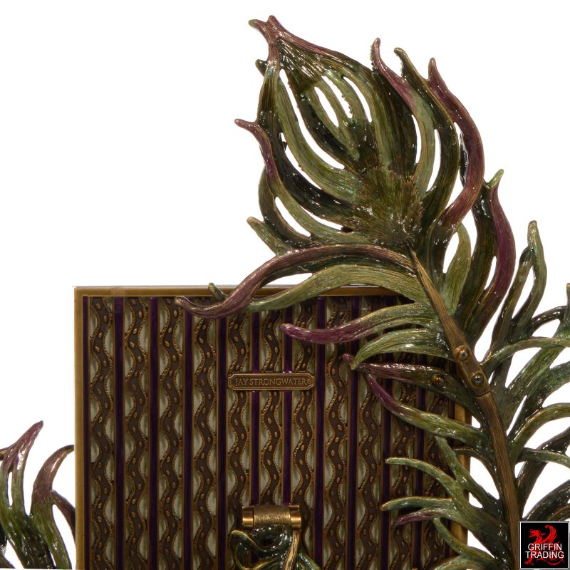 Jay Strongwater Peacock Frame For Sale at Griffin Trading