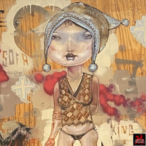 Sofa King by David Choe, signed original print.