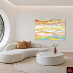 David Tammanys mid century abstract painting titled Polka Dots and Moonbeams.