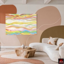 David Tammanys mid century abstract painting titled Polka Dots and Moonbeams.