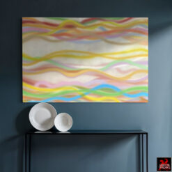 David Tammanys mid century abstract painting titled Polka Dots and Moonbeams.