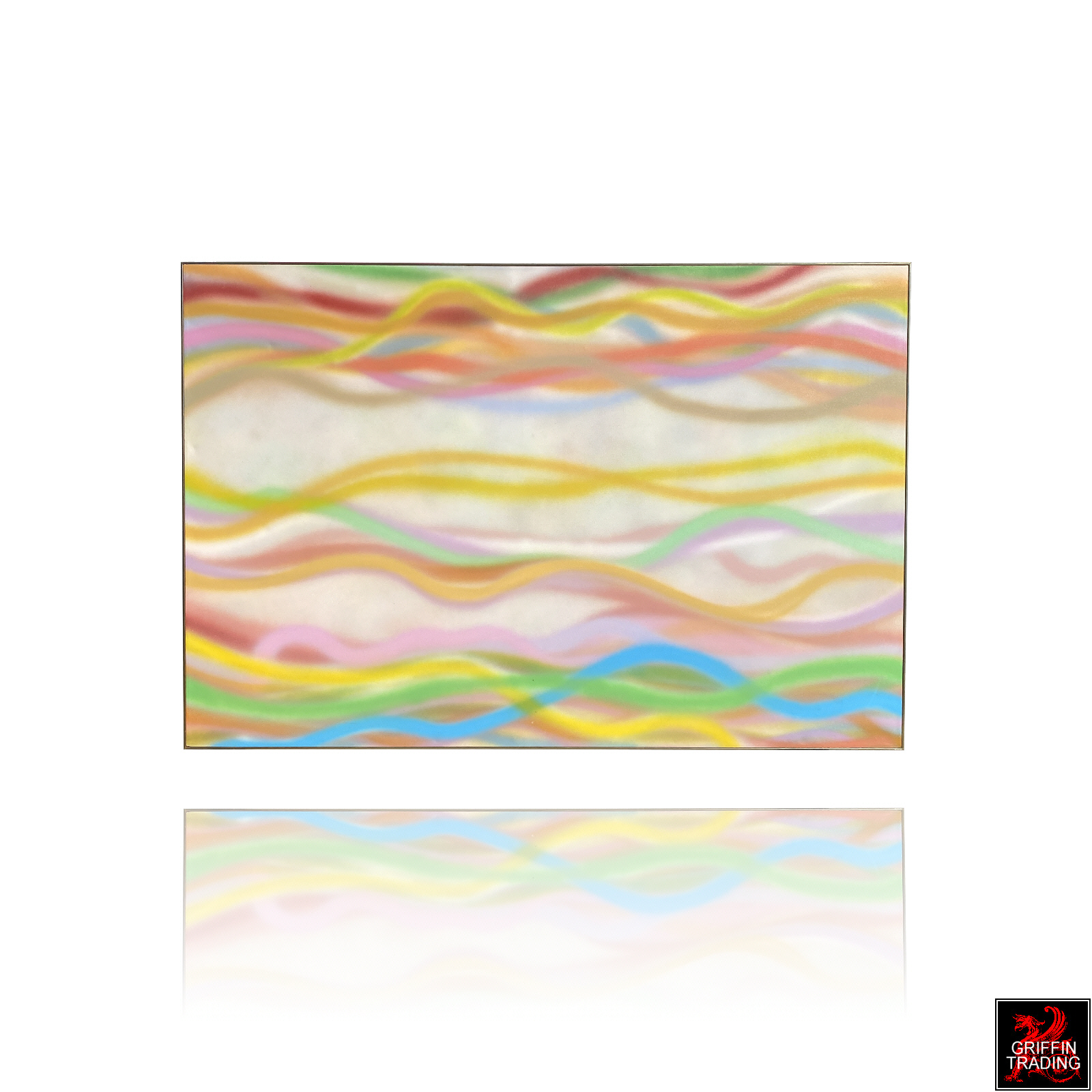 David Tammanys mid century abstract painting titled Polka Dots and Moonbeams.