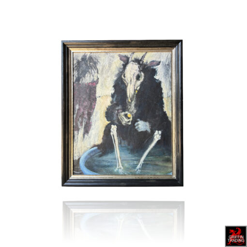 Death Takes A Break, original painting on canvas.