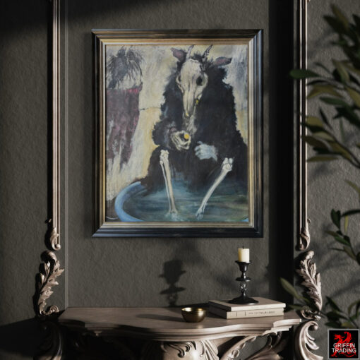 Death Takes A Break, original painting on canvas.