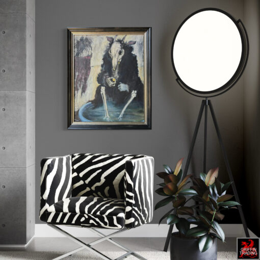 Death Takes A Break, original painting on canvas.