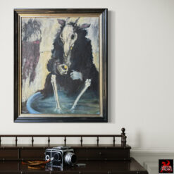 Death Takes A Break, original painting on canvas.