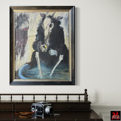 Death Takes A Break, original painting on canvas.