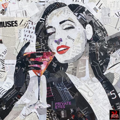 Dita Von Teese original artwork by Jim Hudek