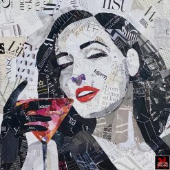 Dita Von Teese original artwork by Jim Hudek