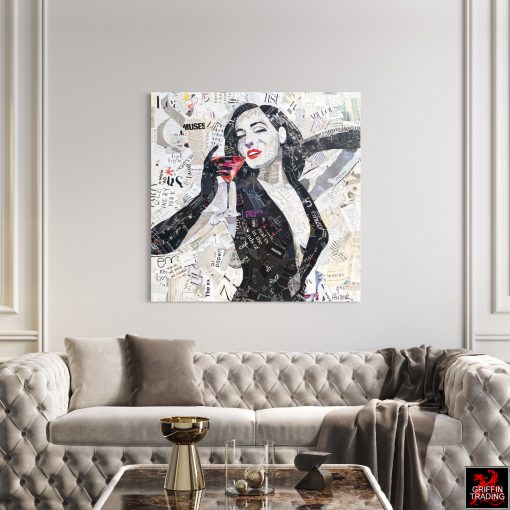 Dita Von Teese original artwork by Jim Hudek