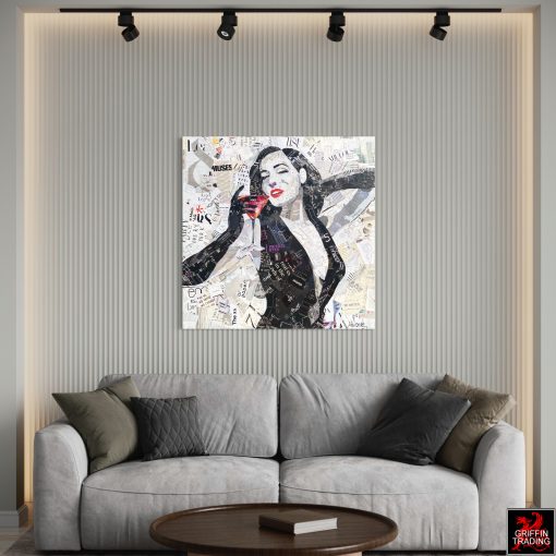 Dita Von Teese original artwork by Jim Hudek