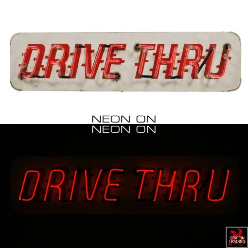 Vintage Drive Thru Neon Sign