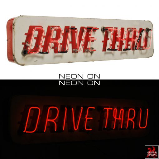 Vintage Drive Thru Neon Sign