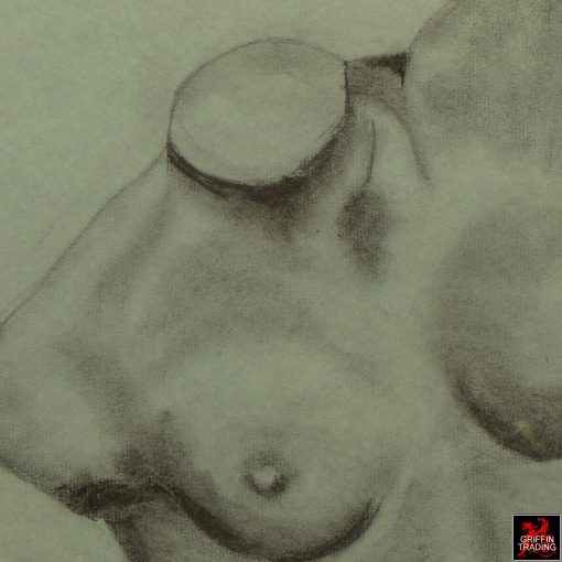 Original Nude Female Sketch by Dunlevy