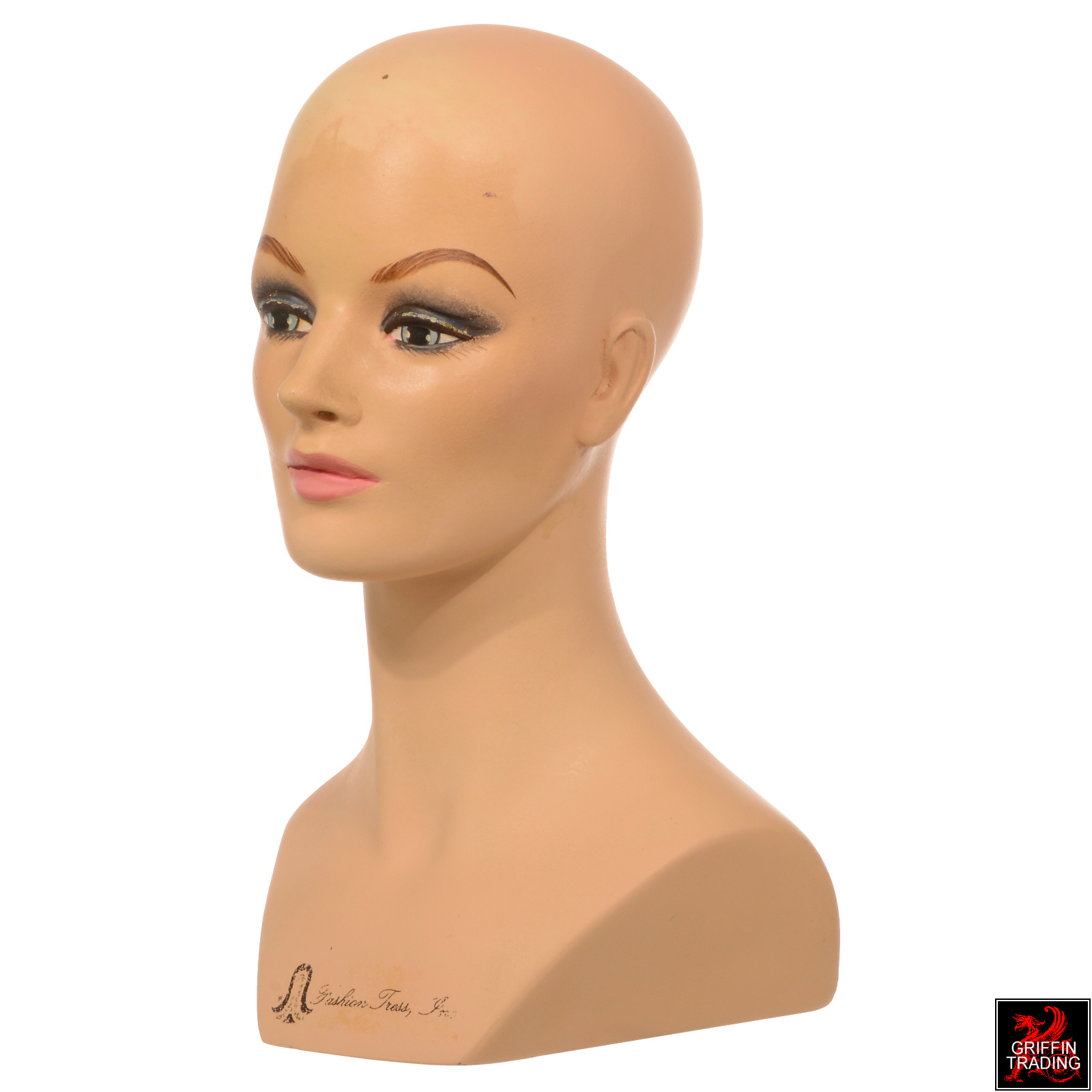 Greneker Mannequin Head Female Wig Heads VaudevilleMannequins.com Asian