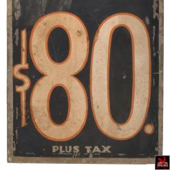 Authentic vintage aviation travel sign.