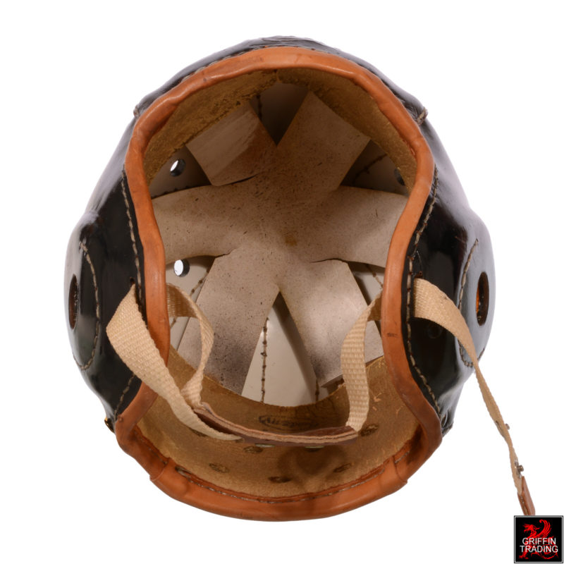 Vintage Leather Football Helmet For Sale at Griffin Trading