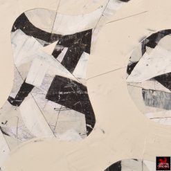 Fragmented original abstract painting by Lisa Van Dusen.