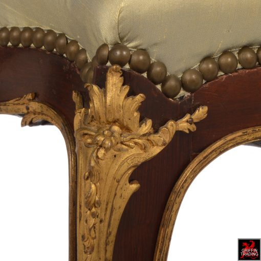 Francois Linke Louis XV Chair with Gilt Bronze Mounts