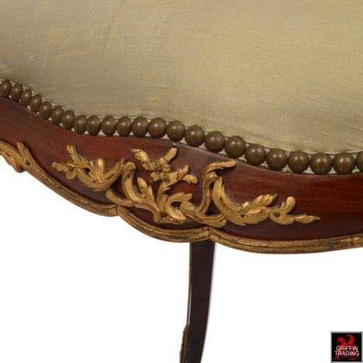 Francois Linke Louis XV Chair with Gilt Bronze Mounts