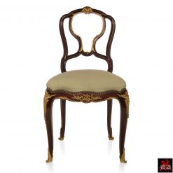 Francois Linke Louis XV Chair with Gilt Bronze Mounts