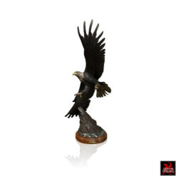 FREEDOM FLIGHT Bronze Eagle sculpture by Burl Jones.