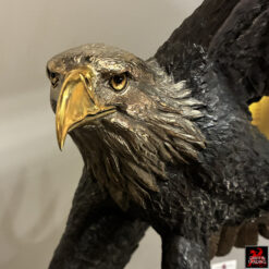 FREEDOM FLIGHT Bronze Eagle sculpture by Burl Jones.