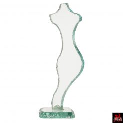 Female Glass Sculpture by Toledano