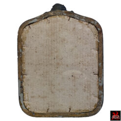 Female Hula Dancer antique sepia tone photograph in ornate antique picture frame