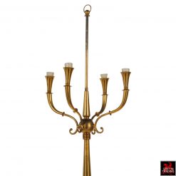 Mid Century Italian Brass Floor Lamp