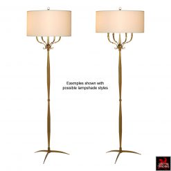 Mid Century Italian Brass Floor Lamp