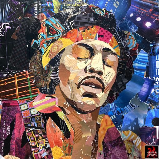 Original Jimi Hendrix artwork by Jim Hudek.