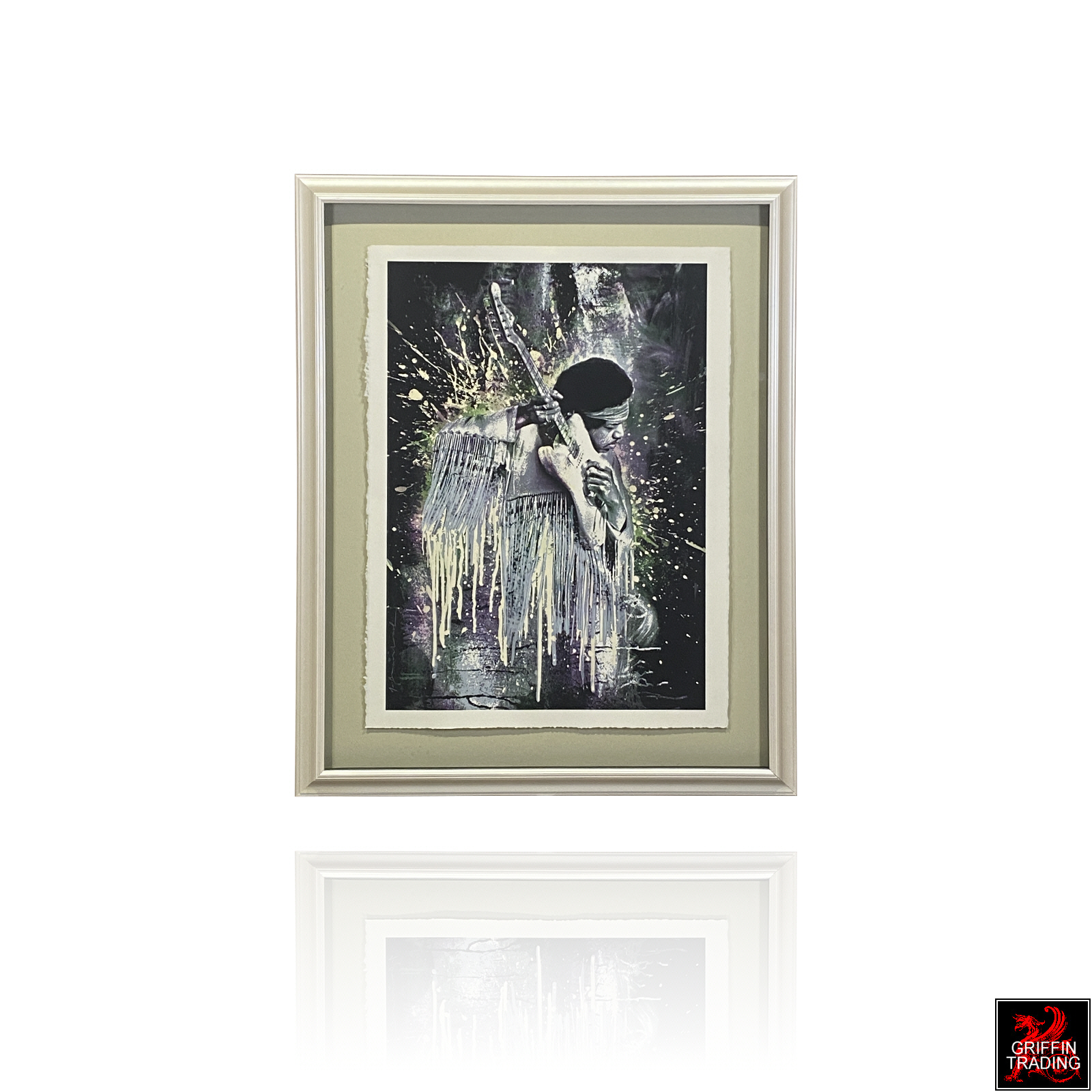 Hand signed limited edition Jimi Hendrix screenprint by Mr. Brainwash