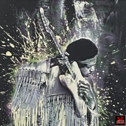 Hand signed limited edition Jimi Hendrix screenprint by Mr. Brainwash