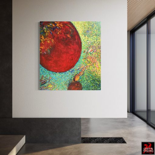 Conception oil painting, Seed Series by artist Karin Zimmerman