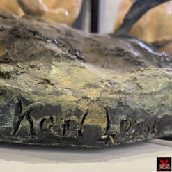 Pride of the Serengeti bronze sculpture by Karl Lansing.