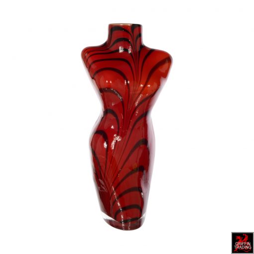 Italian Murano Art Glass Female Torso Vase