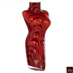 Italian Murano Art Glass Female Torso Vase