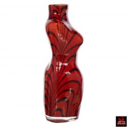Italian Murano Art Glass Female Torso Vase