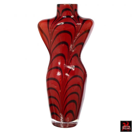 Italian Murano Art Glass Female Torso Vase