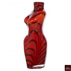 Italian Murano Art Glass Female Torso Vase