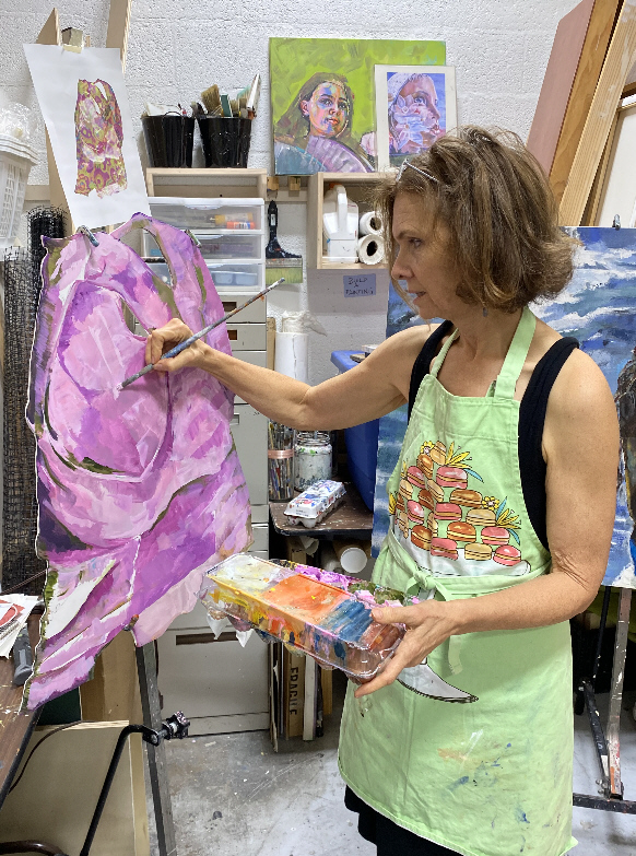 Griffin Trading visits Lori Maclean's studio