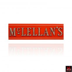 Antique McLellans Store Porcelain Sign