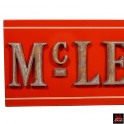 Antique McLellans Store Porcelain Sign