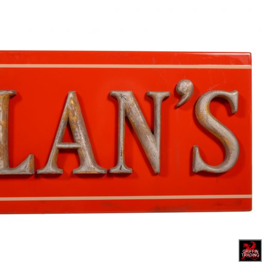 Antique McLellans Store Porcelain Sign