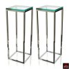 Milo Baughman Chrome Pedestals