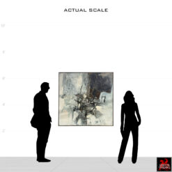 Murray Jones original mid century abstract painting dated 1962.