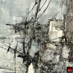 Murray Jones original mid century abstract painting dated 1962.